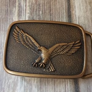 Vintage BTS brass eagle belt buckle